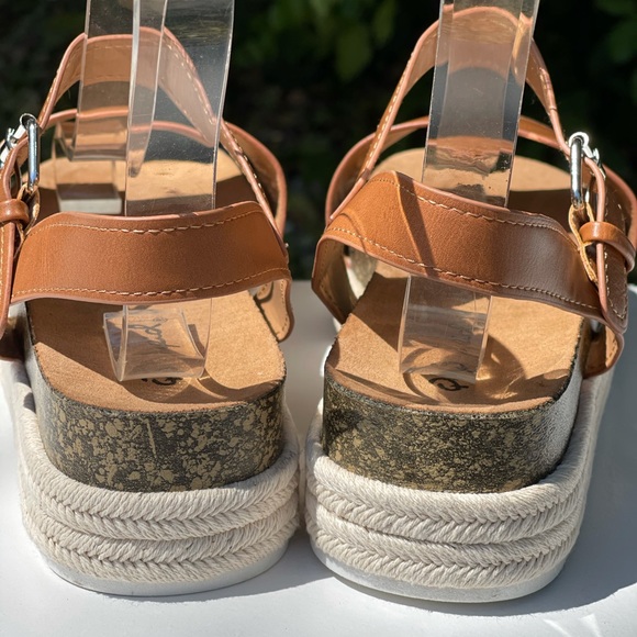 Qupid Cancun Tan Espadrille Sandal - Picture 4 of 7
